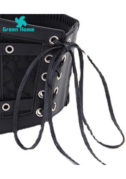 Yeşil Ev Bel Cincher Korse Punk Tarzı Dekoratif Bel Kemeri (Yurt Dışından) modelleri