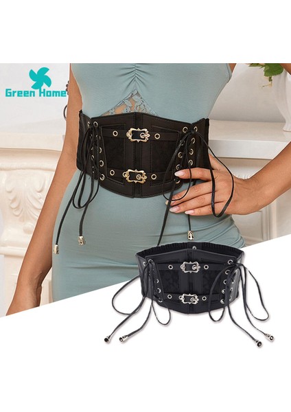 Yeşil Ev Bel Cincher Korse Punk Tarzı Dekoratif Bel Kemeri (Yurt Dışından) fırsatları