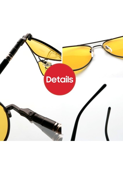 Vıvıbee Renk Değişimi Güneş Gözlüğü Erkek Pilot Sürüş Fotokromik Sarı Polarize Kadın Güneş Gözlüğü Havacılık Gündüz ve Gece Görüş (Yurt Dışından) indirimleri