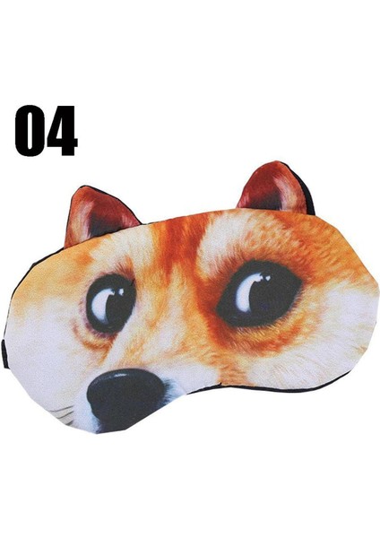 Sevimli Kedi Uyku Maskesi Doğal Uyku Göz Maskesi Siperliği Kapak Gölge Göz Bandı Kadın Erkek Yumuşak Taşınabilir Seyahat Eyepatch4（4） (Yurt Dışından)