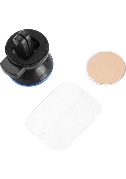 Evrensel Telefon Tutucu Standı 360 Derece Döndürme Manyetik Hava Firar Dağı Siyah ve Gümüş (Yurt Dışından)