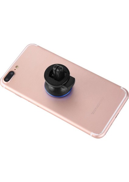 Evrensel Telefon Tutucu Standı 360 Derece Döndürme Manyetik Hava Firar Dağı Siyah ve Gümüş (Yurt Dışından)