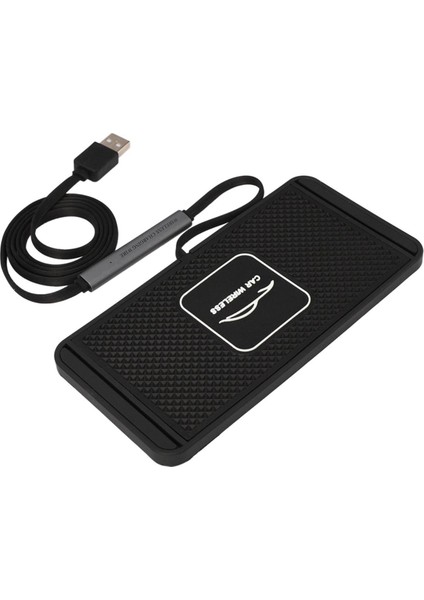 Qı Araba Kablosuz Hızlı Şarj Cihazı IPhone 8 Xs Xr Araç Şarj Pedi Samsung S10 Dock Istasyonu Kaymaz Mat Araba Dashboard Tutucu (Yurt Dışından)