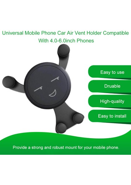 4.0-6.0inç Telefonlarla Uyumlu Universal Araç Hava Firar Tutucusu (Yurt Dışından) fırsatları