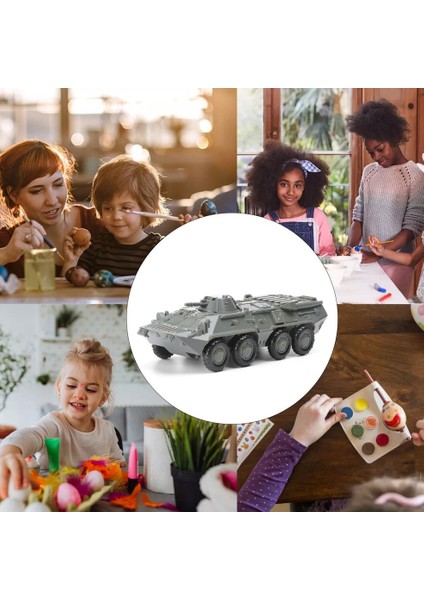 Btr-80 Tekerlekli Zırhlı Araç 1:72 Tutkalsız 4d Montaj Modeli Askeri Hediye (Yurt Dışından)