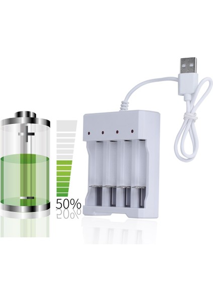 Yüksek Hızlı USB 3/4 Yuvalı Hızlı Şarj Edilebilir Pil Şarj Cihazı Kısa Devre Koruması Aaa ve Aa Şarj Edilebilir Pil Istasyonu (Yurt Dışından) fırsatları