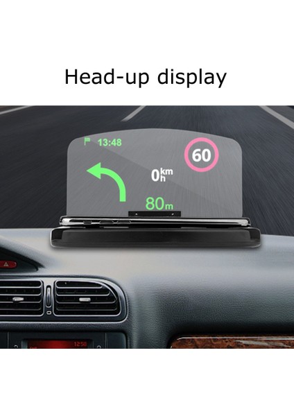 Adet Telefon Braketi Hud Araba Ulus Projektör Head-Up Ekranı Qı Kablosuz Şarj Cihazı Araç Içi Telefon Tutucu (Yurt Dışından) modelleri
