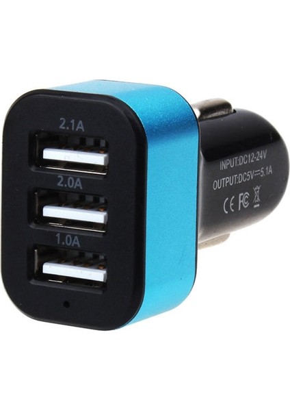 1 Adet Evrensel USB 3 Bağlantı Noktalı Şarj Cihazı Dc 5.0V 2.1A Cep Telefonu Hızlı Araba Şarjı Şarj Adaptörü iPhone Samsung Huawei Xiaomi Için (Yurt Dışından) modelleri