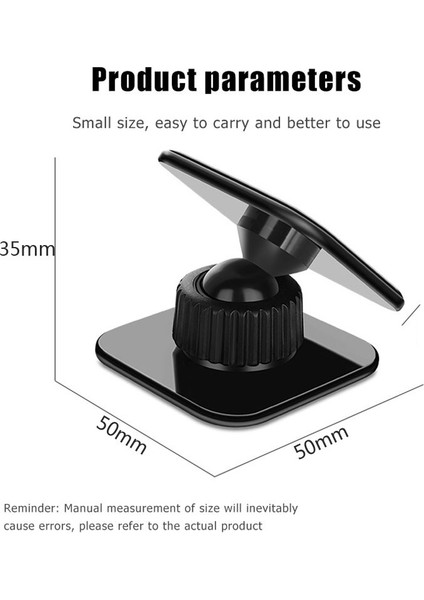 Tohayıe Araç Montaj Aparatı Universal Araç Cep Telefonu Tutucu Araca Monte Yapıştırılan Nano Telefon Tutucu Standı (Yurt Dışından)