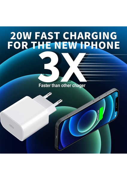 USB C Şarj Cihazı 20 W Pd 3.0 Hızlı Şarj Cihazı 20 W Güç Adaptörü iPhone 13 12 11 Pro Max Için Şarj Fişi Samsung S21 Note iPad Pro (Yurt Dışından)