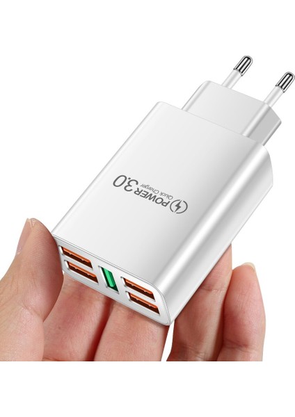 Port Qc2.0 USB Hızlı Şarj Cihazı USB Masaüstü Şarj Cihazı 40W Max iPhone Samsung Xiaomi Cep Telefonu Tablet Için Şarj Istasyonu (Yurt Dışından) indirimleri