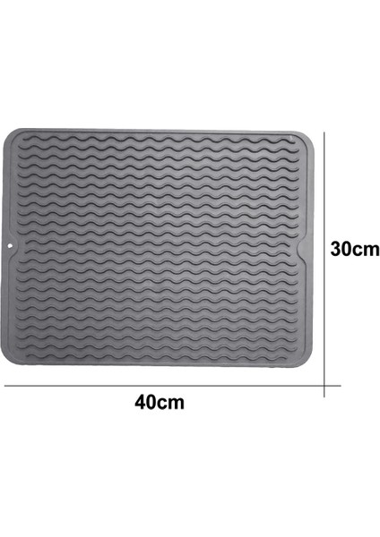30X40CM Silikon Isıya Dayanıklı Bulaşık Bardak Masa Kurutma Mat Sofra Pedi Placemat (Yurt Dışından) indirimleri