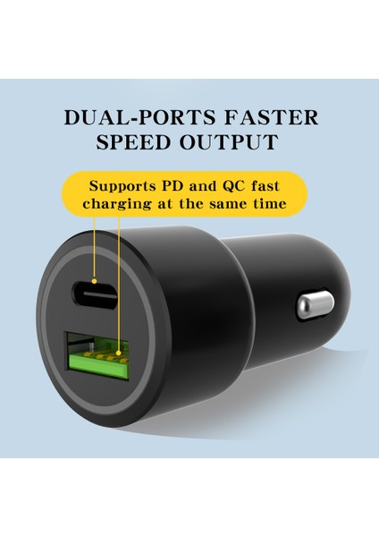 6kr USB Araç Şarjı 20W Hızlı 7A Mini Hızlı Şarj iPhone 14 13 12 11 Xiaomi Huawei Cep Telefonu Şarj Adaptörü Arabada (Yurt Dışından) fırsatları
