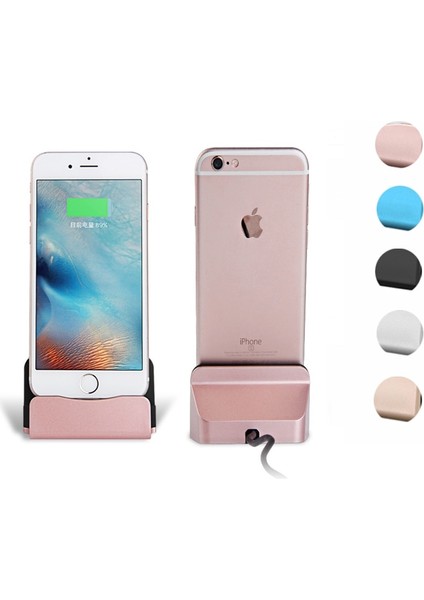 USB Şarj Aleti Masaüstü Standı Yerleştirme Istasyonu iPhone 7 8 6 6s Artı Xs x Xr Se 2020 Xs Max 5 5s Se iPhone Şarj Standı Istasyonu (Yurt Dışından)