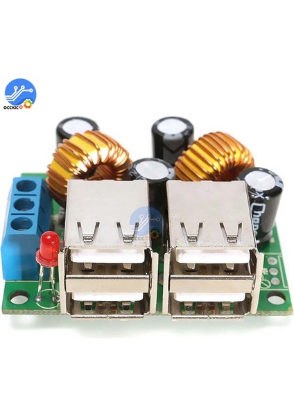 4 Port USB Şarj Modülü Dc 12V 5V 5A Gerilim Dönüştürücü Güç Bankası Pil Telefon Mp3/mp4 Için Şarj (Yurt Dışından)