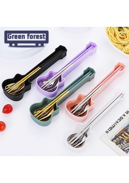 Yeşil Orman Taşınabilir Çatal Bıçak Kaşık Seti Rahat Kavrama Aşınmaya Dayanıklı Piknik Kaşık Çatal Çubuklarını Seti (Yurt Dışından) fırsatları