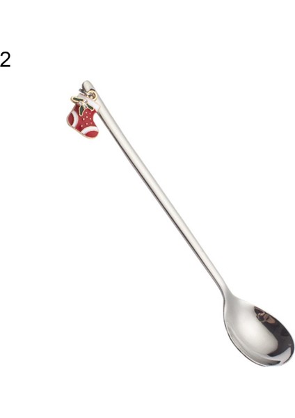 Çay Kaşığı Narin Noel Kolye Premium Karıştırma Kaşığı (Yurt Dışından)