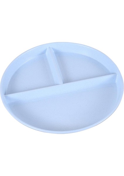 Yiyecek Saklama Kabı Pürüzsüz Kenarlı Bölünmüş Yuvarlak Yemek Servis Tabağı (Yurt Dışından)