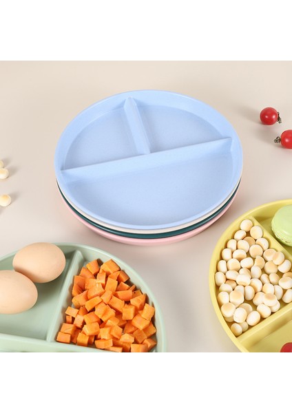 Yiyecek Saklama Kabı Pürüzsüz Kenarlı Bölünmüş Yuvarlak Yemek Servis Tabağı (Yurt Dışından) modelleri