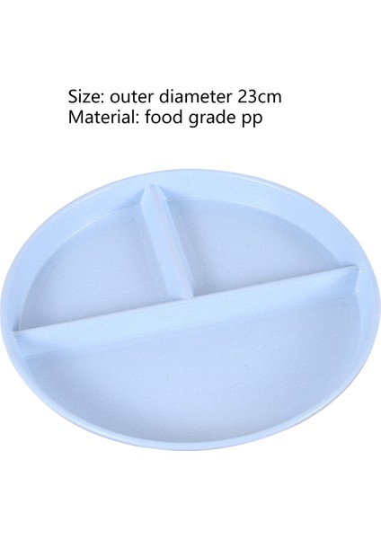 Yiyecek Saklama Kabı Pürüzsüz Kenarlı Bölünmüş Yuvarlak Yemek Servis Tabağı (Yurt Dışından) fırsatları