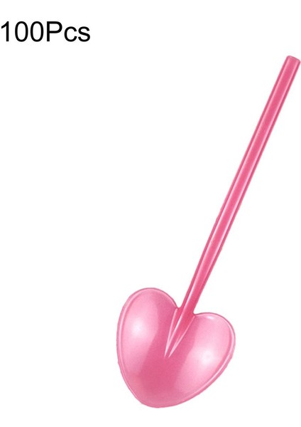 Tek Kullanımlık Sofra Takımları Gıda Sınıfı Emek Tasarrufu Sağlayan Kalp Şekli Tatlı Kaşıkları (Yurt Dışından)