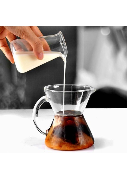 Kahve Sürahisi, 100 ml Isıya Dayanıklı Cam Kahve Süt Sürahisi Espresso Kahve Makinesi Latte Art Sürahi Fincan (Yurt Dışından) fırsatları