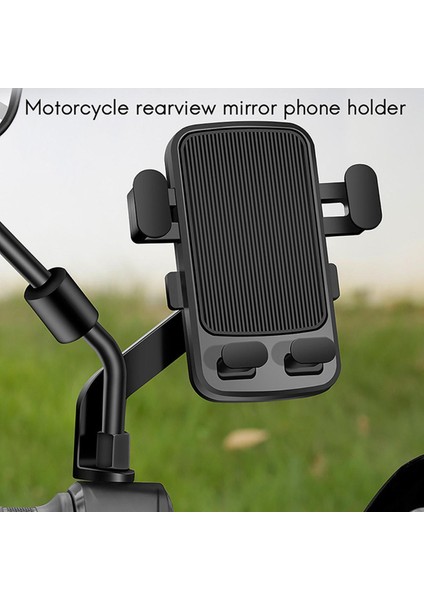 Bisiklet Telefon Montajı 360 Rotasyon Motosiklet Telefon Montajı Dikiz Aynası Montajı Için 4,7 Inç Ila 6,5 Inç Telefon Için (Yurt Dışından)