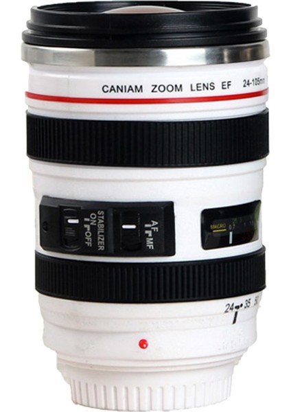 400 ml Sevimli Kamera Lens Şekli Kahve Fincanı Yaratıcı Göz Alıcı Paslanmaz Çelik Su Bardağı Ev Için (Yurt Dışından)
