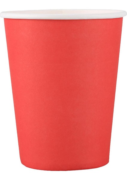 40 Kağıt Bardak (9 Oz) - Düz Düz Renkler Doğum Günü Partisi Sofra Takımı Ikram (Kırmızı) (Yurt Dışından)