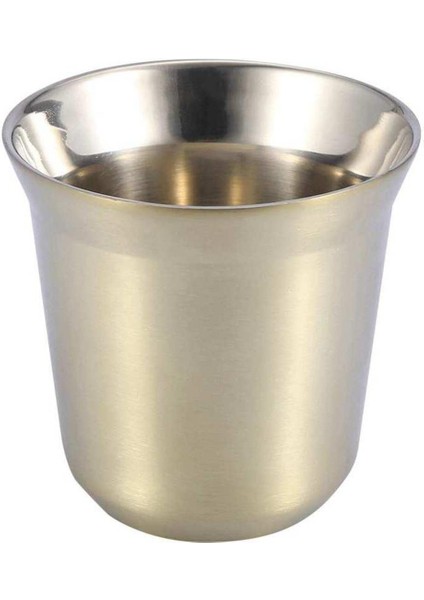 85 ml Yeniden Kullanılabilir Paslanmaz Çelik Çift Duvar Kahve Fincanı Kupa Ea Bardak Ev Mutfak Drinkware (Yurt Dışından)