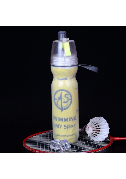 500 ml Taşınabilir Açık Spor Sprey Su Şişesi Çift Duvar Soğutma Içme Bardağı (Yurt Dışından) indirimleri