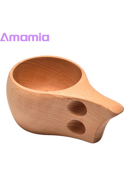 Amamia Süt Kahve Fincanı Narin Doku Ahşap Kahvaltı Fincan Kupa (Yurt Dışından)