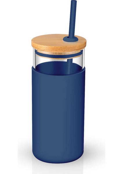 20OZ Tek Duvar Bardak Koruyucu Kılıf Ahşap Kapaklı Cam Bardak Pipetli Şişe (Yurt Dışından) fiyatları