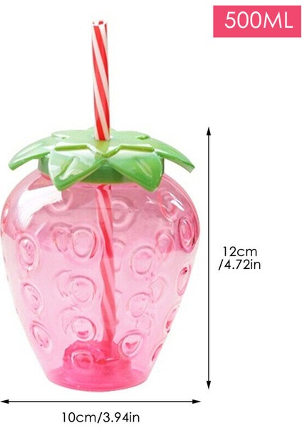 [ayak Izi] Yaz Karikatür Kawaii Çilek Pipetli Bardak Plastik Bardak Güzel Kız Süt Çay Kahve Fincanı Öğrenci Taşınabilir Su Bardağı Su Şişesi (Yurt Dışından) indirimleri