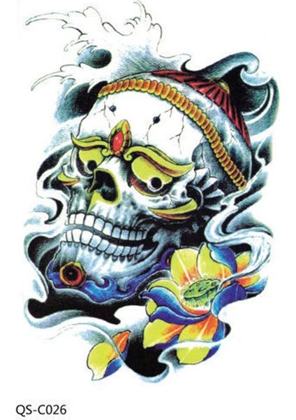 Kişiselleştirilmiş Geometri Su Transfer Baskı Çiçek Kol Dövme Çıkartmaları Renkli C026 (Yurt Dışından) fiyatları