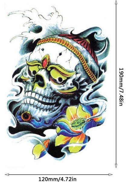 Kişiselleştirilmiş Geometri Su Transfer Baskı Çiçek Kol Dövme Çıkartmaları Renkli C026 (Yurt Dışından) fırsatları