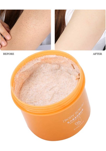 Qmhut 250G Shea Yağı Vücut Peeling Peeling Kremi Sivilce Saç Folikülleri Giderici (Yurt Dışından)