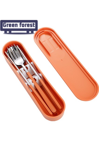 Yeşil Orman Paslanmaz Çelik Çatal Bıçak Takımı Ergonomik Tasarım Aile Partisi Açık Piknik Sofra Takımı (Yurt Dışından) fiyatları