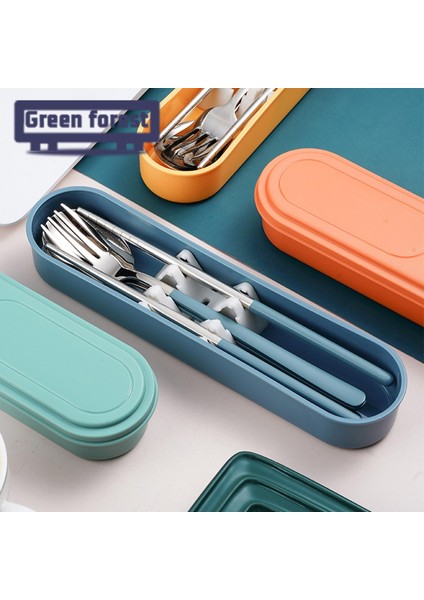 Yeşil Orman Paslanmaz Çelik Çatal Bıçak Takımı Ergonomik Tasarım Aile Partisi Açık Piknik Sofra Takımı (Yurt Dışından) modelleri