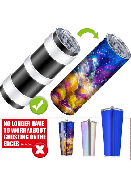 18 Adet Silikon Bantlar Süblimasyon Tumbler Silikon Bantlar Dayanıklı Süblimasyon Kağıt Tutucu Halka Bardak Dıy El Sanatları (Yurt Dışından) modelleri
