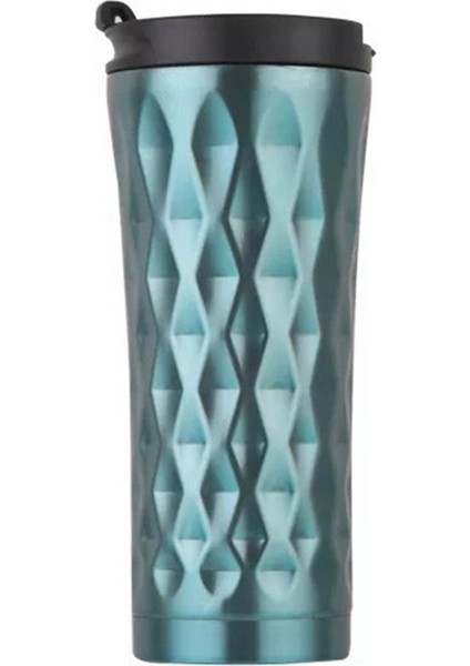 500 ml Çift Duvar Paslanmaz Çelik Araba Kahve Kupa Isı Koruma Fincan Kahve Çay Kupa Termo Su Şişesi Mavi (Yurt Dışından)