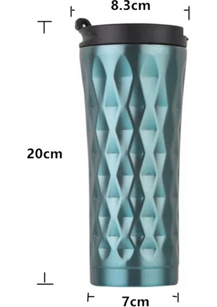 500 ml Çift Duvar Paslanmaz Çelik Araba Kahve Kupa Isı Koruma Fincan Kahve Çay Kupa Termo Su Şişesi Mavi (Yurt Dışından) modelleri