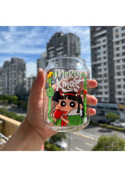 [yeni Ürün] Sevimli Cam Noel Karikatür Çift Fincan Öğrenci Yuvarlak Saman Bardak Ev Ofis Içecek Tasarlayabilir Hediye Fincan (Yurt Dışından) modelleri