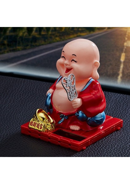 Araba Aksesuarları Sevimli Sallayarak Kafa Güneş Küçük Keşiş Yaratıcı Araba Dekorasyon Küçük Keşiş Süsler (Yurt Dışından) fırsatları