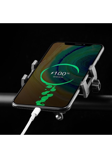 Bisiklet Kutusu Bisiklet Scooter Alüminyum Alaşımlı Cep Telefonu Tutucu Dağ Bisikleti Cep Telefonu Standı Bisiklet Aksesuarları B (Yurt Dışından)