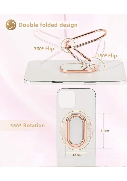 Telefon Zil Tutucu Parmak Kickstand 360° Döndürme Ultra-Ince Cep Telefonu Arka Kavrama iPhone Için Katlanabilir Cep Telefonu Standı (Yurt Dışından) modelleri