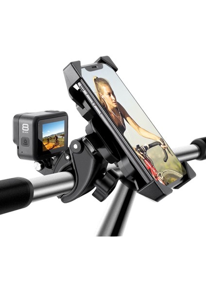 Eıtgzwas Gopro Hero Eylem Kamera Cep Telefonu Bisiklet Montaj Aksamı Bisiklet Motosiklet Braketi Tutucu Go Pro 9/8 + Standı Çerçeve Klip (Yurt Dışından) fiyatları