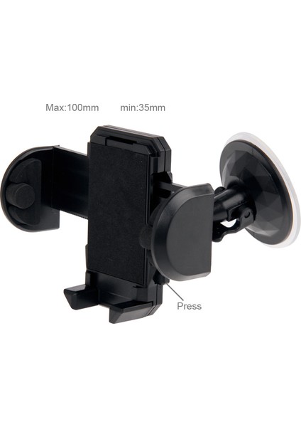 Evrensel 360 Derece Dönebilen Vantuz Araç Tutucu / Masaüstü Standı, Iphone, Galaxy, Sony, Lenovo, Htc, Huawei ve Diğer Akıllı Telefonlar Için Genişlik: 3,5 cm - 10 cm (Yurt Dışından) fırsatları