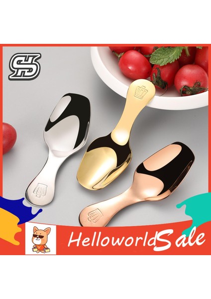 Helloworld Şeker Kaşığı Ayna Cilası Çok Amaçlı Dondurma Tatlısı Kahve Kaşığı (Yurt Dışından) indirimleri