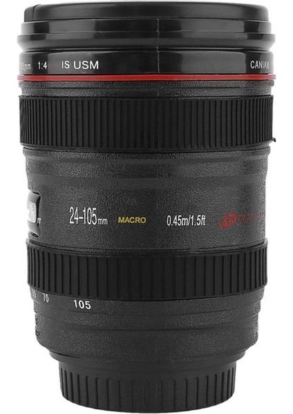 Abs Tl Kahve Kupa Bardak Su Kahve Çay Kamera Lens Kapaklı Bardak Hediye (Yurt Dışından)